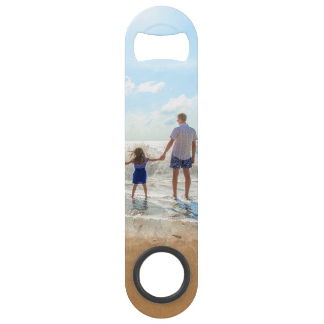 Custom Photo Bar Key Design Your Own Gift (Back)