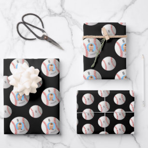 Custom Photo Baseball Wrapping Paper