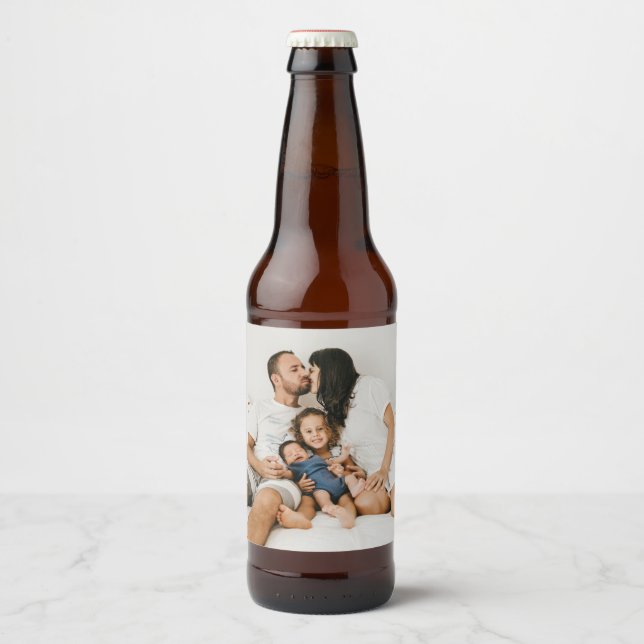 Custom Photo Beer Bottle Label (Front)