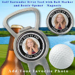 Custom Photo Best Dad By Par Personalised Golf Divot Tool<br><div class="desc">Best Dad By Par ... Two of your favourite things , golf and your kid ! Now you can take your kid with you as you play 18 holes . Surprise the Dad and Golf Lover with these super cute photo custom golf ball marker divot tool and matching golf accessories...</div>
