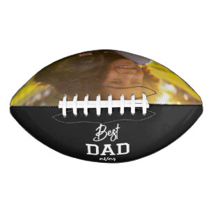 Custom Photo Best Dad Ever Fathers Day Football