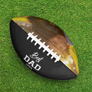 Custom Photo Best Dad Ever Fathers Day Football