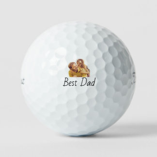 Custom Photo Best Dad Ever Personalized Golf Balls