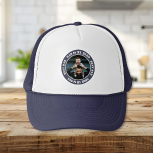 Custom Photo Best Dad Is My Hero Trucker Hat