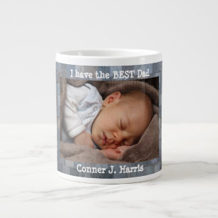 Custom Photo, Best Dad, Personalised Large Coffee Mug