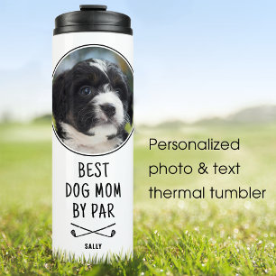 Custom Photo Best Dog Dad by Par White Thermal Tumbler