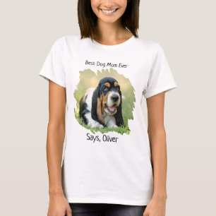 Custom Photo Best Dog Mum T-Shirt