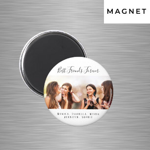 Custom photo best friends forever keepsake magnet