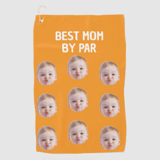 Custom Photo Best Mum By Par Personalised Baby Golf Towel