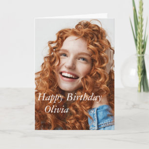 Custom Photo, Birthday card. Card