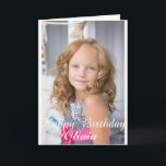 Custom Photo, Birthday card. Card<br><div class="desc">Add your own photograph,  Childs name,  and change verse inside.
Make yourself a very unique,  and special card,  for your Childs Birthday!</div>