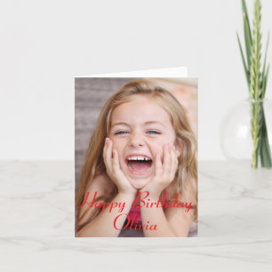 Custom Photo, Birthday card. happy birthday card