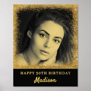 Custom Photo Birthday Foil Prints