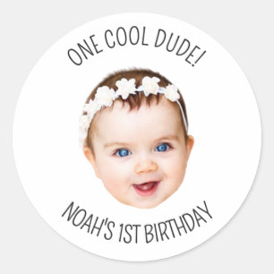 Custom Photo Birthday for Gift Bachelorette Party  Classic Round Sticker