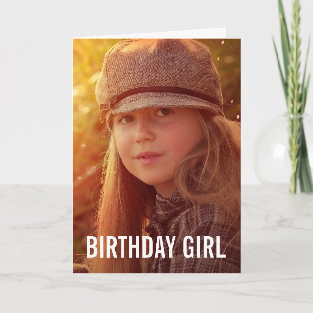 CUSTOM PHOTO BIRTHDAY GREETING CARD (Front)