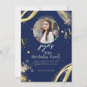 Custom Photo Birthday Invitation