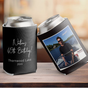 Custom Photo Birthday Party Favour Personalised Pi Can Cooler