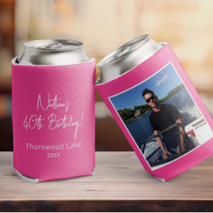 Custom Photo Birthday Party Favour Personalised Pi Can Cooler