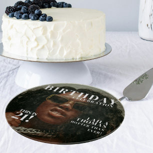 Custom Photo Birthday Party Magazine Cover Cutting Board