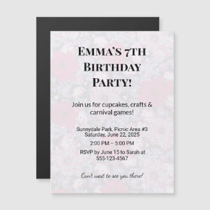 Custom Photo Birthday Party Save the Date Magnets