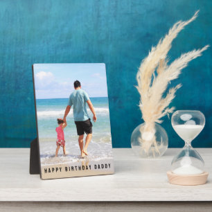 Custom Photo Birthday Personalise Easel Plaque