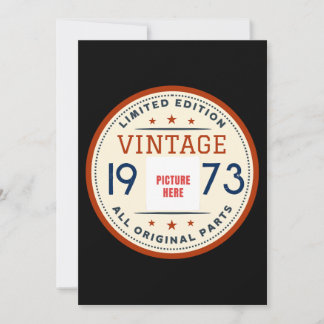 CUSTOM PHOTO BIRTHDAY YEAR LIMITED EDITION INVITATION