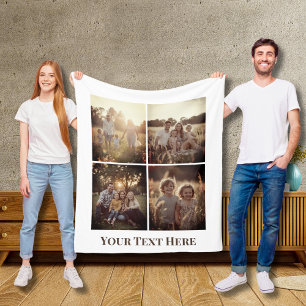 Custom Photo Blanket Collage Personalised Picture 