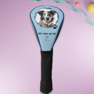 Custom Photo Blue Dog Best Mum by Par Golf Head Cover