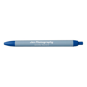 Custom photo blue photographer blue ink pen