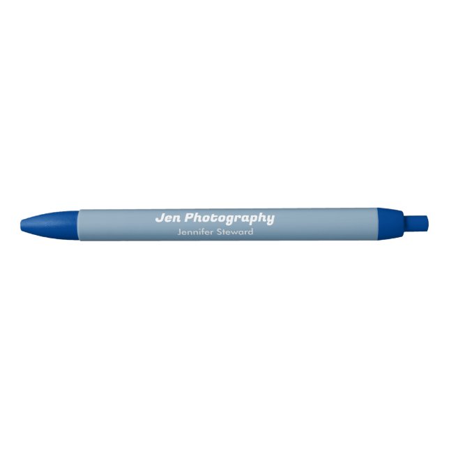 Custom photo blue photographer  blue ink pen (Front)