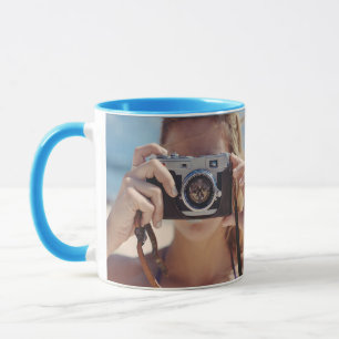 Custom photo blue photographer  mug