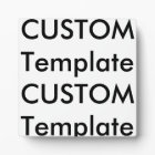 Custom Photo Board Plaque 5.25"x5.25" with Easel