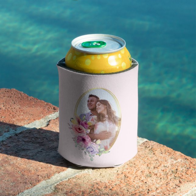 Custom Photo Boho Frame  Can Cooler (In Situ Pool)