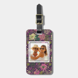 Custom Photo Bright pattern Luggage Tag