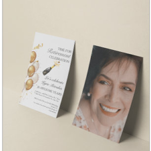 Custom Photo Budget Retirement Party Invite   Flyer