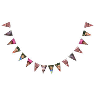 CUSTOM PHOTO BUNTING PARTY BANNER