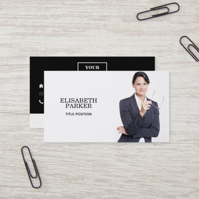 Custom Photo  Business Card (Front/Back In Situ)