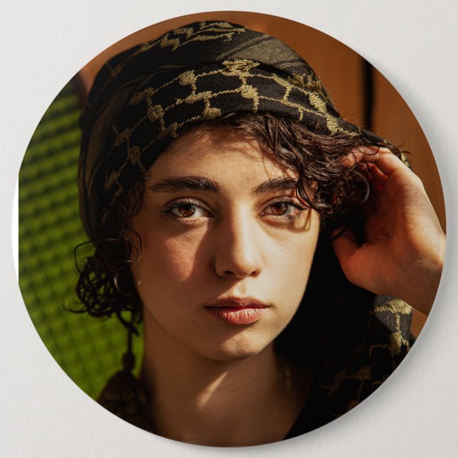 Custom photo button large (Front)