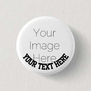 Custom Photo Button Pin – Personalized text Badge