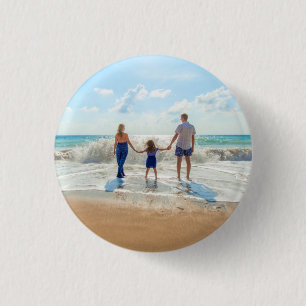 Custom Photo Button Your Family Photos Design