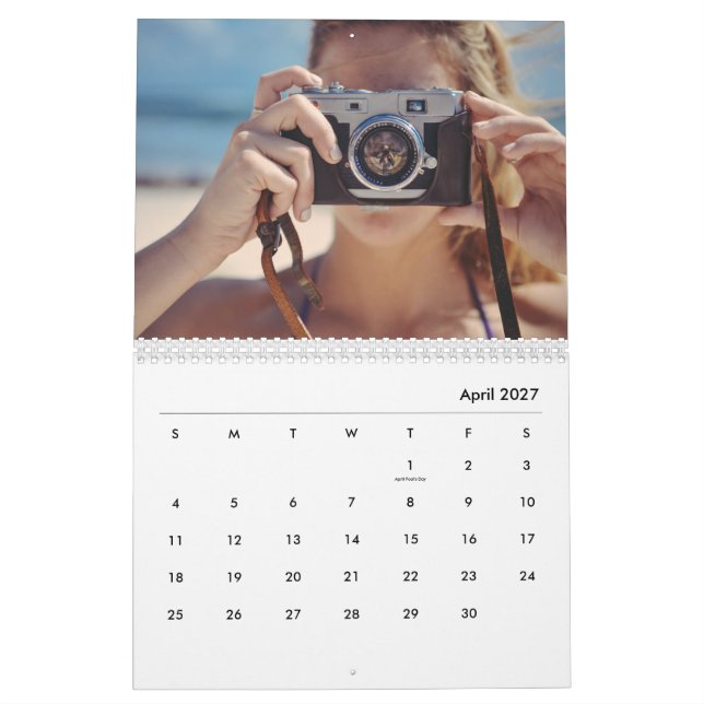 Custom Photo Calendar - Christmas Gift (Apr 2027)
