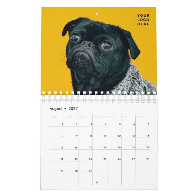 Custom Photo Calendar Company logo Editable (Aug 2027)