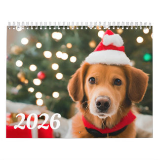 Custom Photo Calendar - Dog, Pets, Family 2026