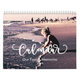 Custom Photo Calendar, Editable Calendar