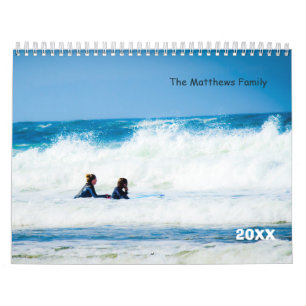 Custom Photo Calendar   Editable Year Text