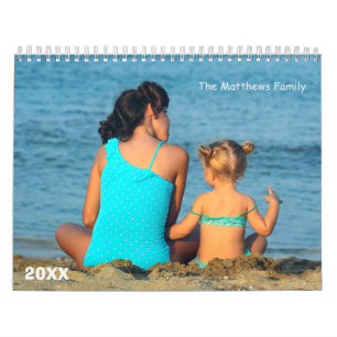 Custom Photo Calendar   Editable Year Text