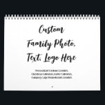 Custom Photo Calendar - Personalised Family Gift<br><div class="desc">Turn your treasured memories into a functional work of art! This customisable calendar lets you: • Celebrate milestones (baby’s first year, wedding anniversaries) • Honour loved ones (pet memorials, family tributes) • Stay organised (add birthdays, vacations, or school events) Conversion Boosters: 🐾 "Pet memorial" = Niche emotional trigger 👶 "Baby’s...</div>