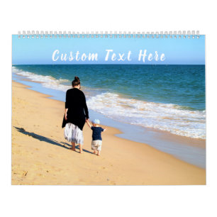 Custom Photo Calendar with Your Text and Photos