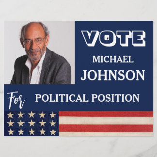 Custom Photo Campaign Political Flyer