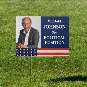 Custom Photo Campaign Political Lawn Yard  Garden Sign